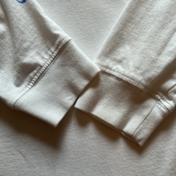 Southern Tide The Skipjack Long Sleeve Tee in Bright White/Carolina Blue, Size M - Picture 9 of 12